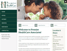 Tablet Screenshot of premierhealthcare-va.com